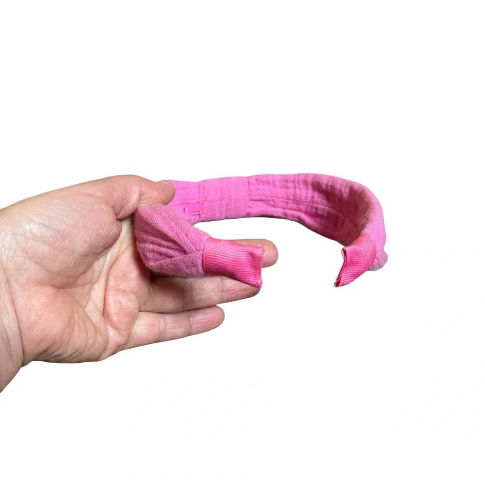Zara Pink Bow Headband Knotted Fabric Hair Accessory